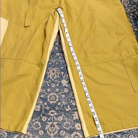 Zara Patchwork Contemporary Cargo Pants Wide Leg Pockets Belt Bohemian - Picture 11 of 16